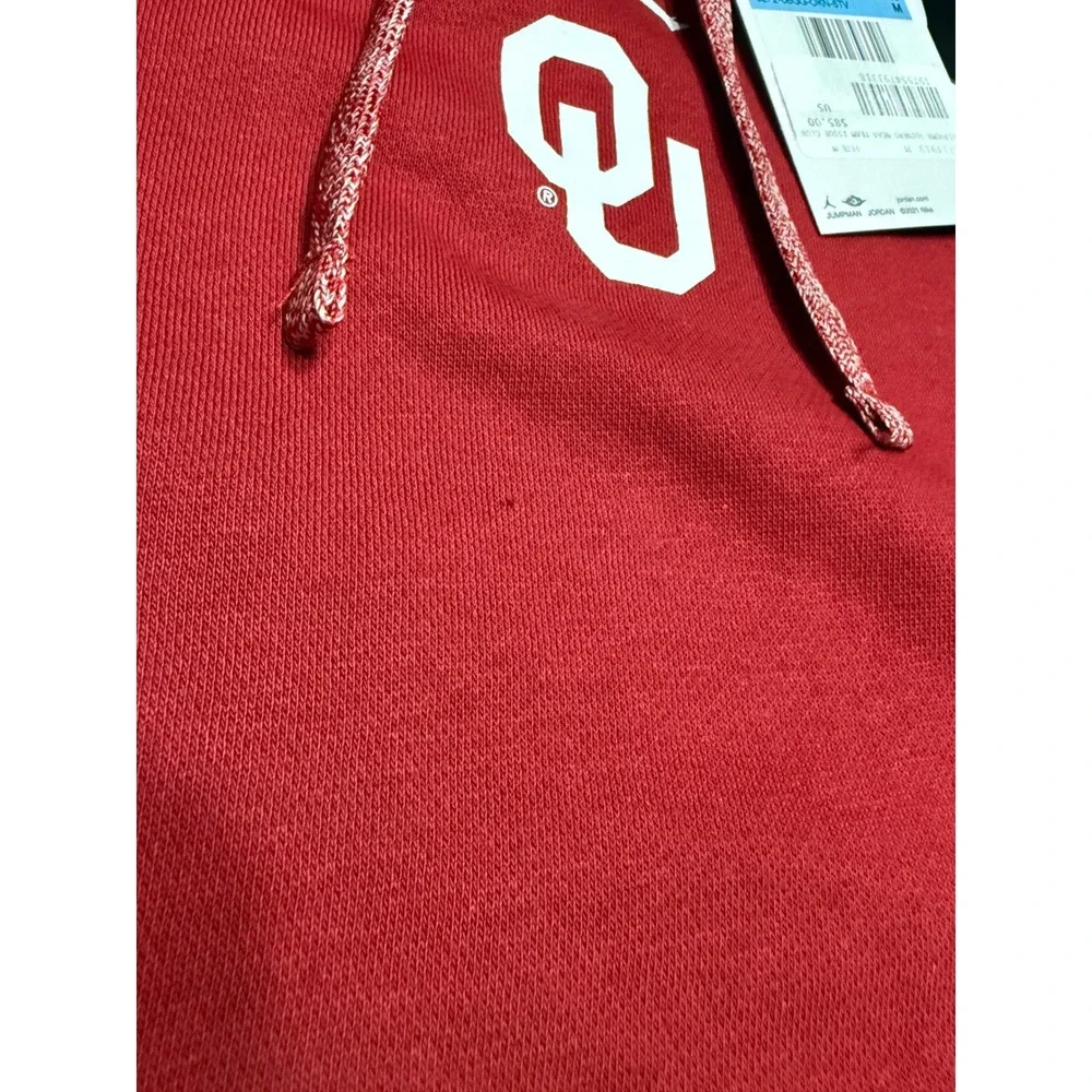 Jordan Oklahoma Sooners NCAA Team‎ Issue Club Hoodie Mens Medium Crimson Red OU